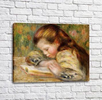 Pictură de Pierre Auguste Renoir, Copil citind Ren14515 фото