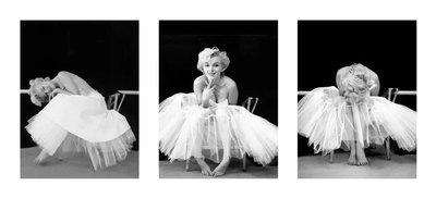 PhotoPoster Marilyn_Monroe Triptych-BW Akt19055 фото