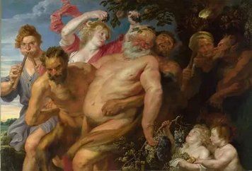 Drunken Silenus supported by Satyrs Fig13116 фото
