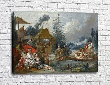 Картина Картоны для гобеленов - Китайская рыбалка Fra11315 фото