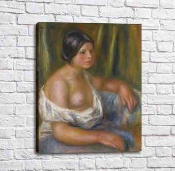 Pictură Pierre Auguste Renoir Femeie &icirc;n albastru Ren14516 фото