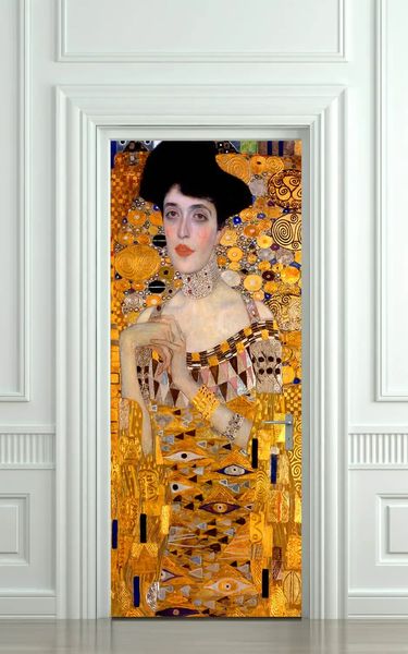 3Д наклейка на дверь, Густав Климт- искусство ST308 фото