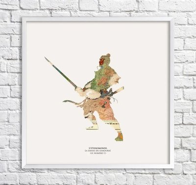 Постер Танец самурая. Фрагмент карты Min15935 фото