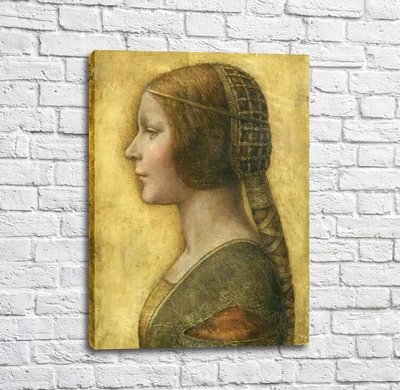 Pictura Portretul unei fete de profil, Da Vinci Leo14316 фото