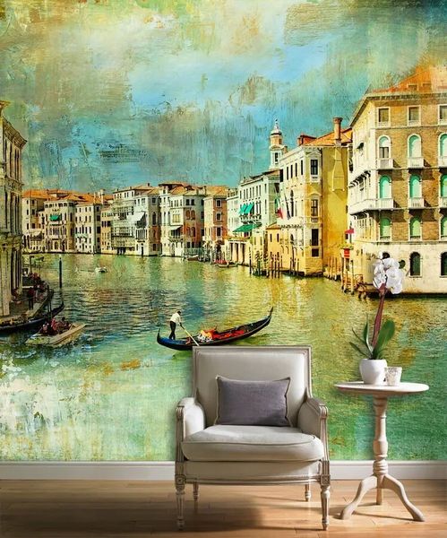 Фотообои каналы Венеции, фреска Uli5015 фото