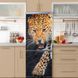 Autocolant 3D pe ușă, Leopard s-a supărat STD32 фото 3