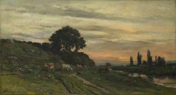 Landscape with Cattle by a Stream Pey12867 фото