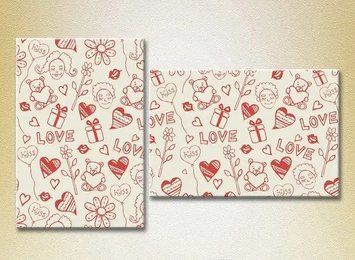 Модульные картины Love_02 Abs9416 фото