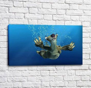 Poster Personaj de desene animate Ice Age Lene Sid Mul16236 фото