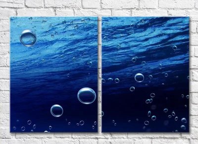 Diptic Bubbles in the blue sea Mor8217 фото