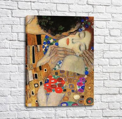 Картина The Kiss, detal.Klimt Kli13868 фото