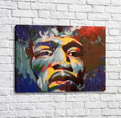Poster Jimi Hendrix, stil art nouveau Izv17986 фото