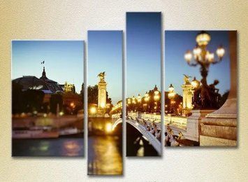 Модульные картины Франция, Париж, Сена_01 Gor10741 фото