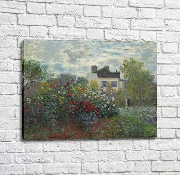Картина The Garden of Monet at Argenteuil, 1873 Mon14392 фото