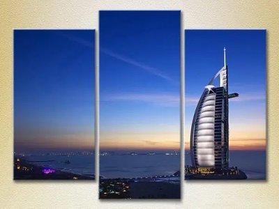 Модульные картины Отель Бурдж Аль Араб в Дубае_02 Gor9841 фото
