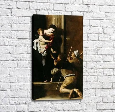 Pictură Madona pelerinilor, Caravaggio Kar13392 фото