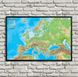 Физическая карта Европы на румынском языке Kar14798 фото 1