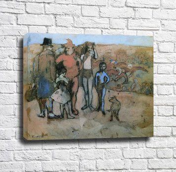 Familia Picasso de acrobați (schiță) Pik10869 фото