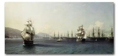 Черноморский флот в Феодосии. 1839. Ayv12870 фото