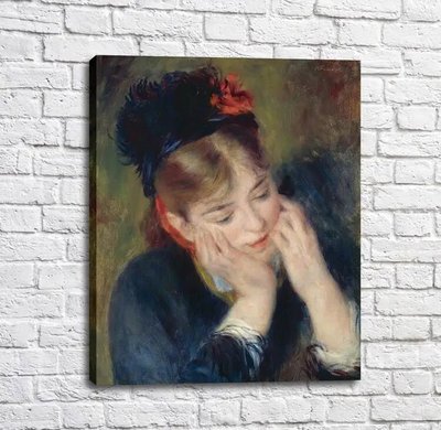 Pictură de Pierre Auguste Renoir Reflexion, 1877 Ren14220 фото
