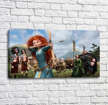 Poster Archer disney pe fundalul oamenilor și al cerului Mul16290 фото