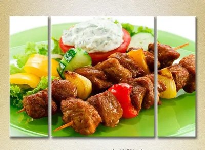 Imagini modulare Shish kebab pe farfurie_01 Eda10570 фото