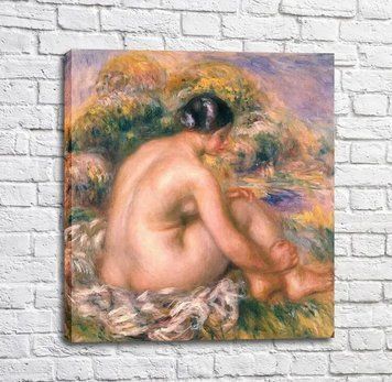 Pictură de Pierre Auguste Renoir La baigneuse Ren14122 фото