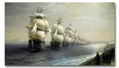 Смотр Черноморского флота в 1849 году. Ayv12872 фото