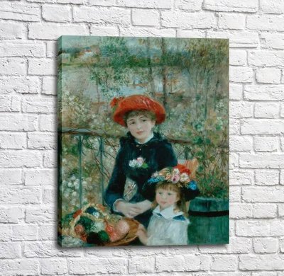 Tabloul Renoir, Pierre Auguste Cele două surori Ren14522 фото