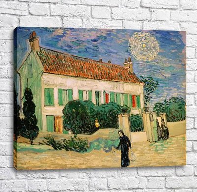 Pictură Gogh, Vincent van La Casa Albă noaptea Van11571 фото