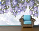 Fototapet - "Fototapet Hortensii pictate albastru-violet" 3D5423 фото