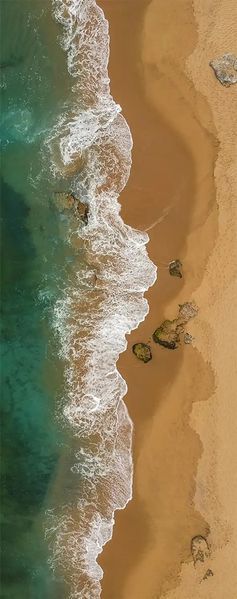 3Д наклейка на дверь, Пляж и море ST300 фото