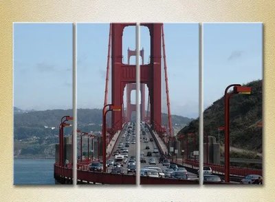Tablouri modulare Podul Golden Gate, trafic_01 Gor6623 фото