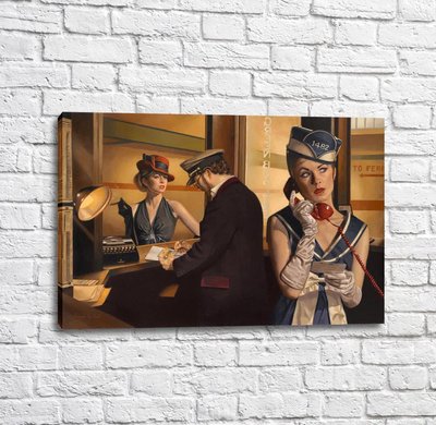 Poster Man și două doamne fermecătoare, Peregrine Heathcote Put17254 фото