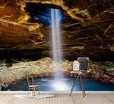 Fototapet - "Fototapet Cascada &icirc;ntr-o peșteră mare și &icirc;ntunecată" Vod3574 фото