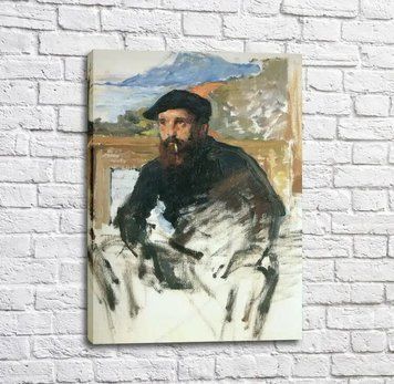 Картина Self Portrait in Atelier (detail), 1885 Mon14326 фото