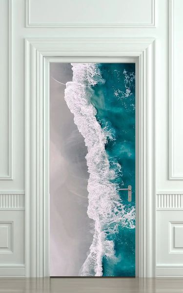 3Д наклейка на дверь, Море ST298 фото