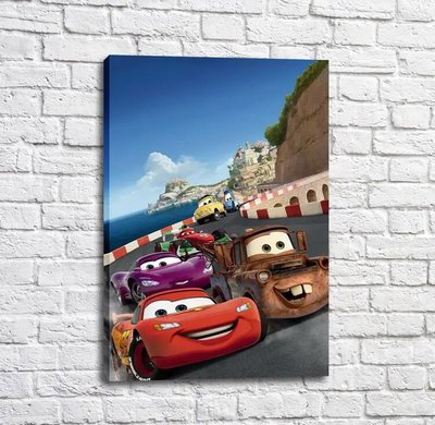 Poster Fulgerul McQueen și prietenii săi pe mări și insule Mul16345 фото