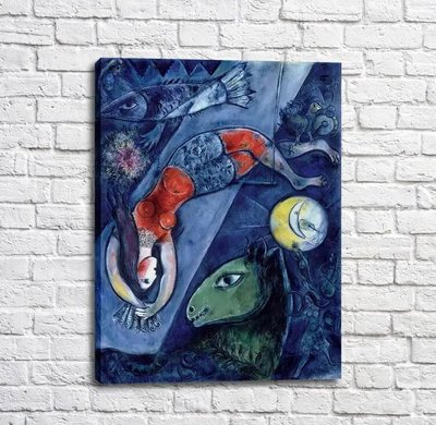 Картина Chagall Blaue Zirkus Mar13677 фото