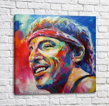 Poster Muzician popular Bruce Springsteen, acrilic Izv17946 фото