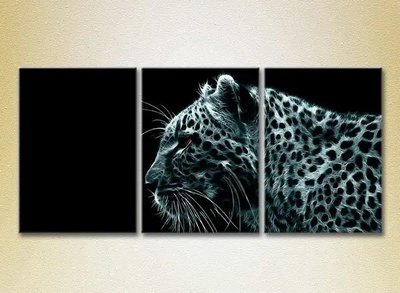 Модульные картины Огненный леопард ZHi10492 фото