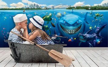 Фотообои - "Герои мультфильма Немо на дне моря" Ger2729 фото