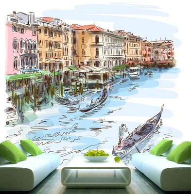 Marele Canal Venețian și gondole Ske1279 фото