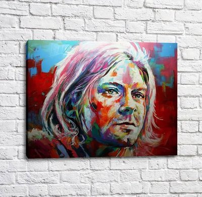Poster Cântărețul Kurt Cobain în stil art nouveau Izv17848 фото