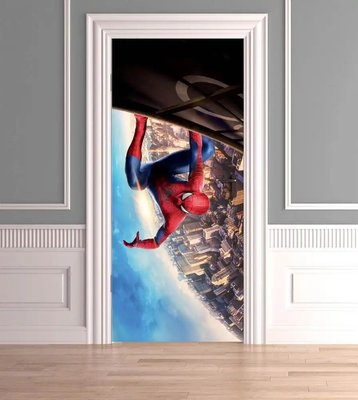 Autocolant 3D pentru ușă, Spiderman STD17 фото