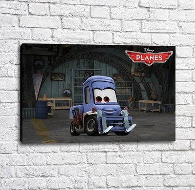 Poster Personajul de desene animate Cars Guido în garaj Mul16300 фото