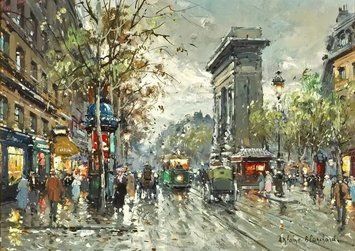 PhotoPoster Antoine Blanchard, Porte Saint-Denis (O vedere a Porții St. Denis) Ant18821 фото