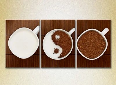 Picturi modulare Yin Yang. Cafea și zahăr_02 Eda10731 фото