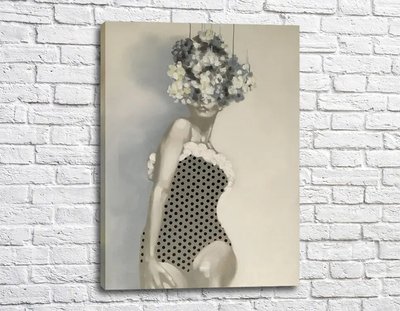 Poster Fată într-un costum de baie cu buline Ann17111 фото