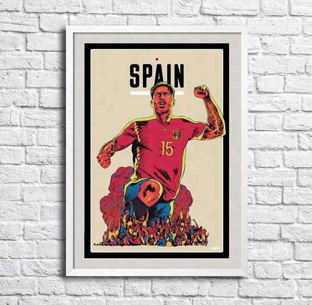 Afiș foto echipa națională a Spaniei ieftin Fut17465 фото